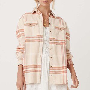 Spell & The Gypsy Collective Basecamp Flannel Shirt in Musk